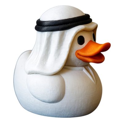 Sheik Duck Figurine – Funny Arab-Inspired Duck Decor for Desk, Shelf, or Bathroom | Unique Gift for Adults & Duck Collectors – 3D Printed in Canada — 3D Printed Collectible by 3DCentral