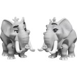 Elephant Couple Figurine Set