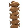 Wood Carved-Style Fish Totem Figurine – Vertical 3D Printed Aquatic Sculpture for Rustic Decor, Symbolic Display & Coastal Collectors – 3D Printed in Canada — 3D Printed Collectible by 3DCentral