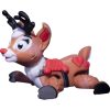 Festive Reindeer Christmas Figurine – Articulated Holiday Reindeer Desk Decor or Shelf Ornament – Cute Poseable Collectible for Seasonal Display – 3D Printed in Canada — 3D Printed Collectible by 3DCentral