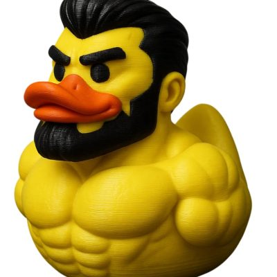 Gigachad Duck Figurine – Buff Muscle Meme Duck for Desk, Bathroom or Shelf Display – Funny Gym Decor Collectible – 3D Printed in Canada — 3D Printed Collectible by 3DCentral