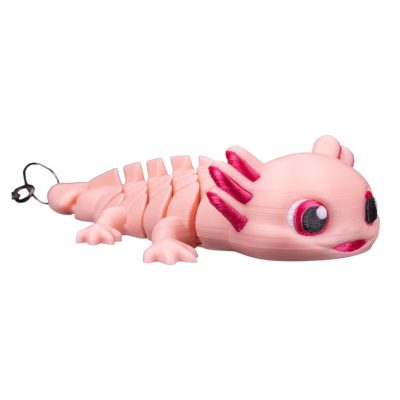 Ashley The Axolotl – Articulated Axolotl Fidget Toy for Teens & Adults, Cute Desk Companion, Flexi Sensory Stress Relief Gift – 3D Printed in Canada — 3D Printed Collectible by 3DCentral