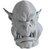Orc Bust Sculpture – Fantasy Monster Head Figurine for Display, Painting, or RPG Inspiration – Grim Orc Decor Model – 3D Printed in Canada — 3D Printed Collectible by 3DCentral