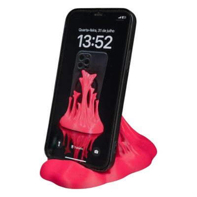 Sticky Situation Phone Stand – Melting Slime-Inspired Desk Holder for Smartphones – 3D Printed in Canada — 3D Printed Collectible by 3DCentral