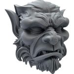 Scowling Gargoyle Wall Art