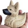 German Shepherd Duck Figurine – Funny 4x4 Rubber Duck for Vehicle Ducking, Cruise Hiding & Dog Lovers – Dashboard Collectible Gift for Off-Road & Travel Fans – 3D Printed in Canada — 3D Printed Collectible by 3DCentral