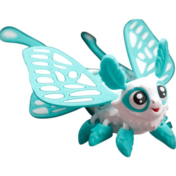 Figurine fantastique papillon de lune – Papillon articulé posable
