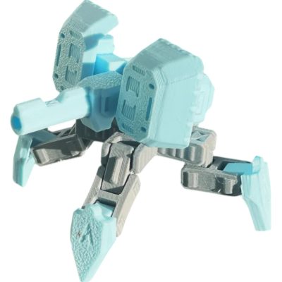 Shield Tank Model Kit by Kitcrafters – 16 Parts with Heavy Armor Plating & Articulated Legs – Defensive Mech for Collectors & Dioramas – 3D Printed in Canada — 3D Printed Collectible by 3DCentral