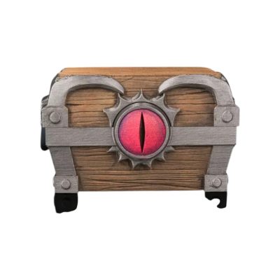 Greedy Chest Deck Box – Fantasy Monster Treasure Chest Trading Card Storage Case – Fits 100+ Cards – Durable & Decorative Card Holder for Collectible & Battle Decks – 3D Printed in Canada — 3D Printed Collectible by 3DCentral