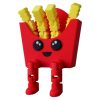 Collectible Fries Buddy – Cute Articulated French Fry Desk Figurine Keychain with Swinging Legs for Teens & Adults – Great Desk Buddy, Gift, or Stress Reliever – 3D Printed in Canada — 3D Printed Collectible by 3DCentral