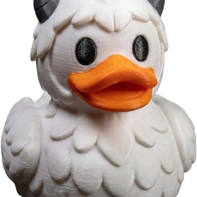 Abominable Snow Duck Figurine – Mythical Monster Rubber Duck Sculpture for Display, Collectors & Desk Décor — 3D Printed Collectible by 3DCentral