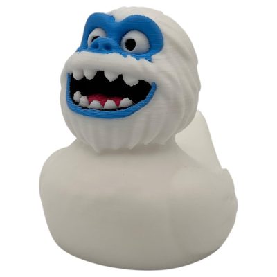 Abominable Snowman Duck Figurine – Winter Themed Collectible Rubber Duck Sculpture for Desk, Shelf or Gift – K3D — 3D Printed Collectible by 3DCentral