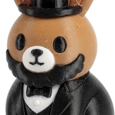 Abraham Lincoln Bunny Collectible Figurine - Unique Desk Decor for Adults — 3D Printed Collectible by 3DCentral
