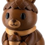 Acorn Bunny Collectible Figurine - Unique Desk Decor for Adults - Conversation Starter