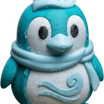 Air Elemental Penguin Figurine – Cute Frosted Wind-Themed Animal Sculpture for Desk, Shelf or Gift Display