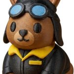 Aircraft Pilot Bunny Collectible Figurine - Unique Desk Decor for Aviation Lovers - 3D Printed in Canada