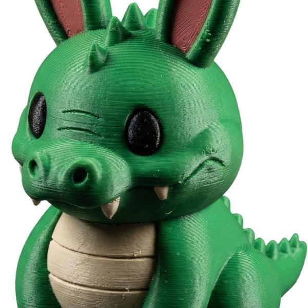 Alligator Bunny Hybrid Fantasy Figurine - 3D printed collectible