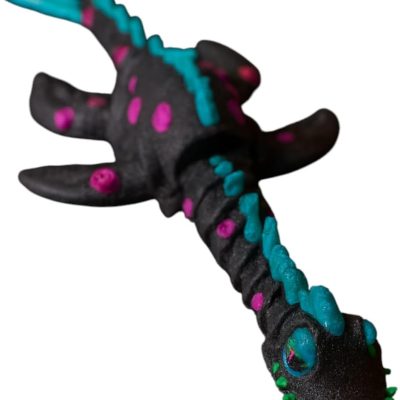 Articulated Creepy Loch Ness Monster Figurine – Mythical Desk Fidget for Teens & Adults – Stress Relief & Collectible - Poseable Scottish Cryptid Desk — 3D Printed Collectible by 3DCentral