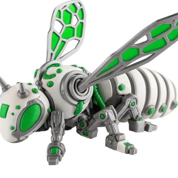 Articulated Cyber Bee Figurine