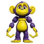 Articulated Monkey Figurine – Playful Desk Collectible for Teens & Adults – Decorative Display & Collectible – 3D Printed in Canada (Solar Amethyst)