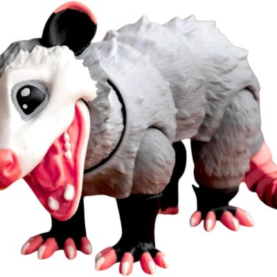 Articulated Opossum Figurine — 3D Printed Collectible by 3DCentral