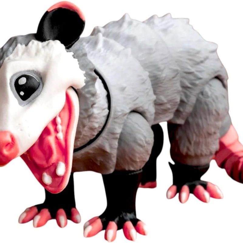 Articulated Opossum Figurine — 3D Printed Collectible by 3DCentral