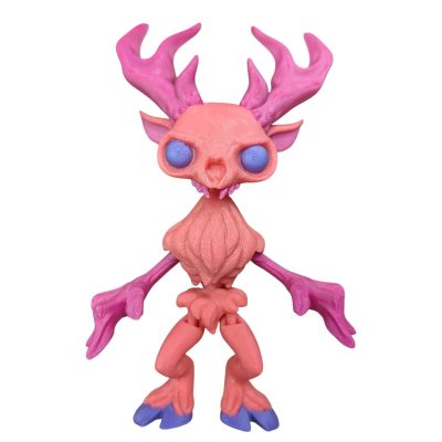 Articulated Twisty Wendigo Figurine – Creepy Cute Forest Creature Collectible with Poseable Joints — 3D Printed Collectible by 3DCentral