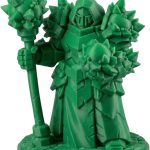 Automaton Poison Wizard Figurine – 36mm Fantasy Collectible Miniature for Painting, Display & RPG Worlds – Toxin-Robed Robotic Mage Figure – 3D Printed in Canada