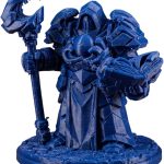 Automaton Water Wizard Figurine – 36mm Fantasy Collectible Miniature for Painting, Display & RPG Settings – Aquatic Robotic Spellcaster Figure – 3D Printed in Canada
