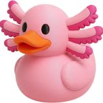 Axolotl Duck Collectible Figurine - Unique Desk Decor for Collectors - Gift for Adults