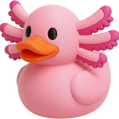Axolotl Duck Collectible Figurine - Unique Desk Decor for Collectors - Gift for Adults — 3D Printed Collectible by 3DCentral