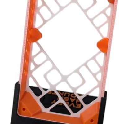 Modern Stand – Compatible with Bitaxe Bitcoin ASIC Miners | Supports 2nd Backside Fan for Enhanced Cooling | Multi-Orientation Foot | Horizontal & Vertical Setup — 3D Printed Collectible by 3DCentral