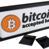 Bitcoin Accepted Here Sign — 3D Printed Figurines by 3DCentral