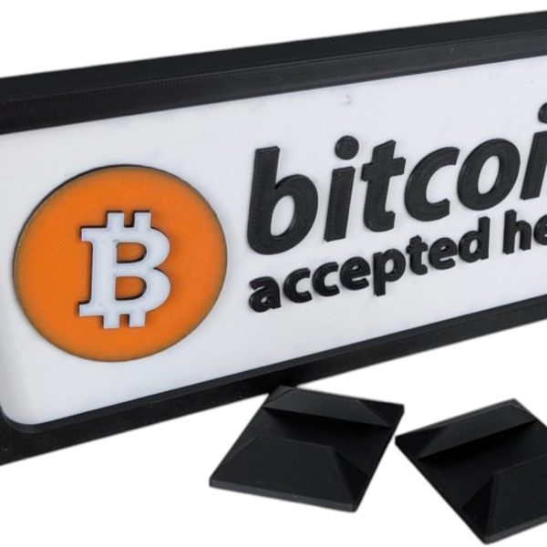 Bitcoin Accepted Here Sign