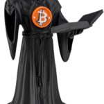 Bitcoin Shadow Priest Figurine – Crypto Sorcerer Statue – Bitcoin Mage Decor for Desk, Gaming Setup or Office – Blockchain Wizard Collectible for Teens & Adults