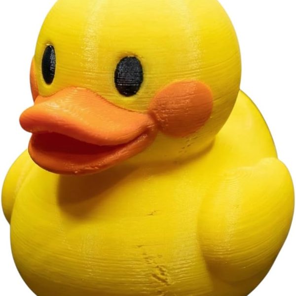 Blushing Duck Kawaii Figurine | Cute Yellow