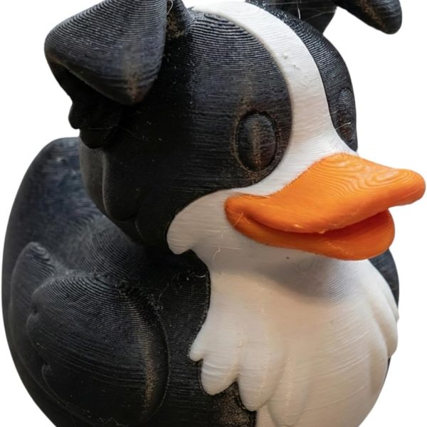 Border Collie Duck Figurine
