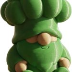 Broccoli Gnome Figurine – Funny Garden Vegetable Decor for Desk, Shelf, or Tiered Tray Display – Collectible Green Gnome Statue for Adults & Teens