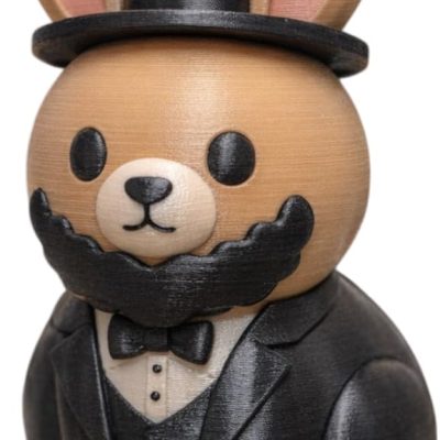 Abraham Lincoln Bunny Collectible Figurine - Unique Desk Decor for Adults - Conversation Starter Gift — 3D Printed Collectible by 3DCentral