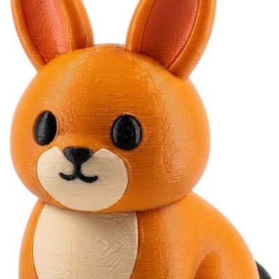 Caracal Bunny Collectible Figurine - Unique Desk Decor for Adults — 3D Printed Collectible by 3DCentral