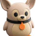 Chihuahua Penguin Figurine – Cute Dog Penguin Hybrid Collectible for Desk, Shelf or Gift Display – 3D Printed in Canada