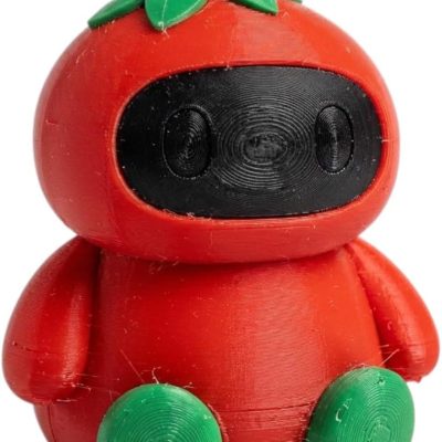 Chili Pepper Robot Collectible Figurine - Unique Desk Decor for Adults - Conversation Starter — 3D Printed Collectible by 3DCentral
