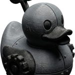 Clockwork Duck Figurine – Steampunk Rubber Duck Style Desk Collectible for Teens & Adults, Articulated Mechanical Look