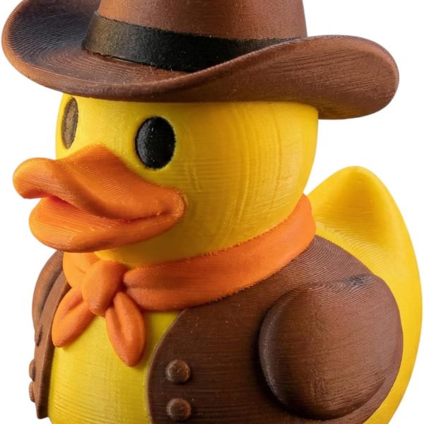 Cowboy Duck Figurine – Western Collectible