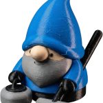 Curling Gnome Figurine – Nordic Sports Miniature for Desk, Shelf, or Display | Fun Collectible Gift for Curling Fans & Athletes – 3D Printed in Canada
