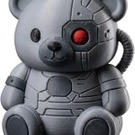 Cybernetic Teddy Bear Figurine – Sci-Fi Robot Bear for Display, Desk or Shelf Décor Action Figure Statues