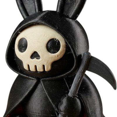 Death Bunny Collectible Figurine - Unique Desk Decor for Adults — 3D Printed Collectible by 3DCentral