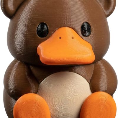 Decorative Platypus Teddy Bear Figurine – Cute Duck-Billed Animal Decor Gift for Desk, Shelf, or Collection — 3D Printed Collectible by 3DCentral