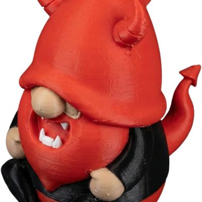 Demon Gnome Figurine – Gothic Devil Gnome Decor with Horns & Tail, Dark Fantasy Shelf Display, Collectible Home Accent for Horror & Fantasy Fans — 3D Printed Collectible by 3DCentral