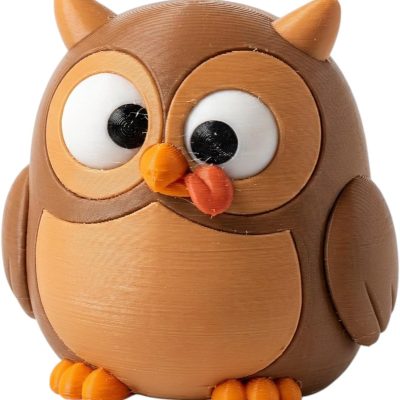 Derpy Owl Collectible Figurine - Unique Desk Decor for Adults — 3D Printed Collectible by 3DCentral